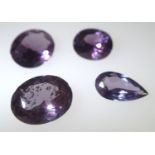 Loose gemstones: four large sapphires, largest 15 x 13 mm 6.5g total. P&P group 1 (£16 for the first