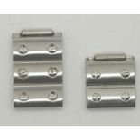 Five Cartier stainless steel wristwatch links. P&P group 1 (£16 for the first item and £1.50 for