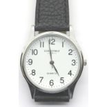 Gents Constant wristwatch on a leather strap. P&P Group 1 (£14+VAT for the first lot and £1+VAT