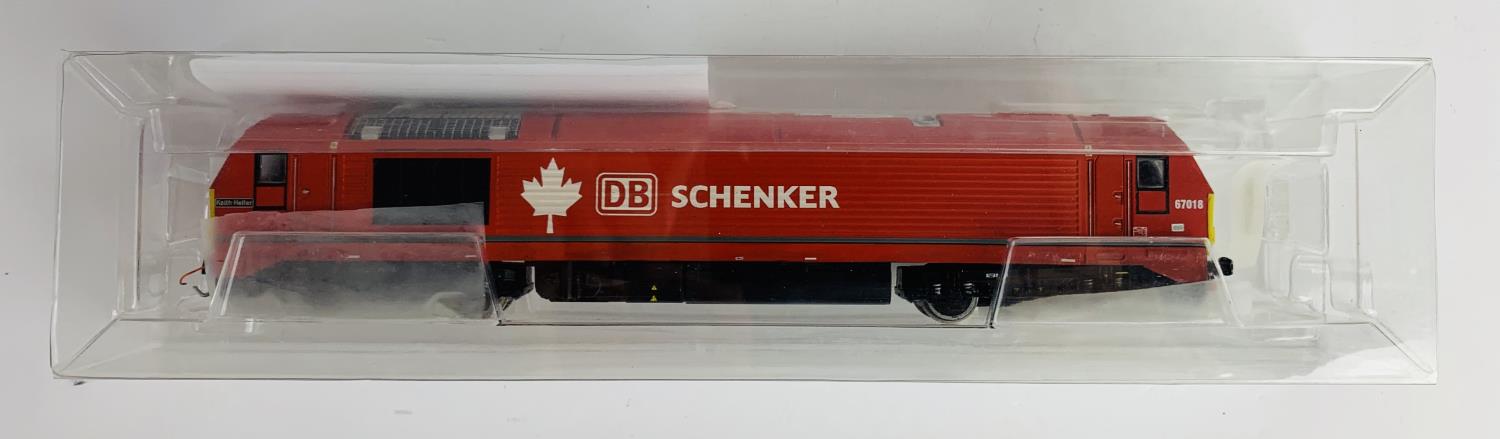 Hornby OO Gauge Class 67 018 DB Schenker Livery Fitted with TTS Digital Sound #6 - With Plastic