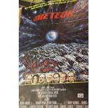 One sheet American film poster Meteor 1979 70 x 100 cm. P&P Group 2 (£18+VAT for the first lot