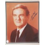Karl Malden, framed signed photograph 24 x 19 cm with COA from Todd Mueller. P&P Group 2 (£18+VAT