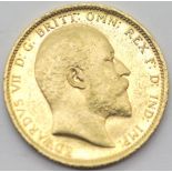 Edward VII 1906 full sovereign, Sydney Mint. P&P Group 1 (£14+VAT for the first lot and £1+VAT for