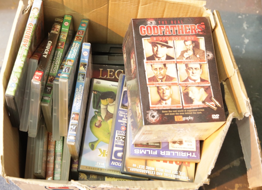 Box of mixed DVDs. P&P Group 1 (£14+VAT for the first lot and £1+VAT for subsequent lots)