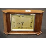Large Elliott mahogany cased mechanical mantel clock, 32 x 20 cm. P&P Group 2 (£18+VAT for the first