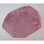 Loose gemstones: large pink tourmaline weighing 21.9cts 16.8mm x 15.5mm Please note gemstones listed