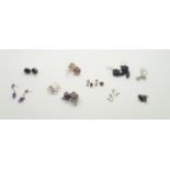 Ten pairs of silver earrings P&P group 1 (£16 for the first item and £1.50 for subsequent items)