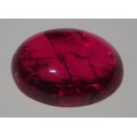 Loose gemstones: large single polished pink sapphire weighing 26.95cts, 15.1mm x 20.2mm Please