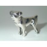 Sterling silver pug dog, 10.6g P&P group 1 (£16 for the first item and £1.50 for subsequent items)