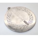 Presumed silver 25 Year Service Royal Marines medallion (1958-83) Diameter 38 mm 23.3g light surface