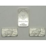 American 5g and two 2.5g pure silver bars P&P group 1 (£16 for the first item and £1.50 for