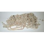 Loose gemstones: pearls, some still mounted in gold gross weight 138g Please note gemstones listed