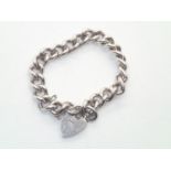 Heavy vintage silver bracelet. Each link hallmarked, 58.6g P&P group 1 (£16 for the first item