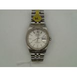 Rolex Oyster Perpetual Datejust stainless steel Superlative Chronometer, no 16234IV ( to hand