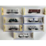 7x Bachmann N Gauge Silver Series Assorted Freight Wagons - All Boxed P&P group 2 (£20 for the first