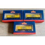 3x Bachmann 37-552A 46 Tonne PNA Box Mineral Wagon ARC Tiger Wagons - All Boxed P&P group 2 (£20 for