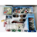 16x Cararama OO Gauge 1/76 Mini Car Models, Cararama Box Set, 6x Playworn Dinky Dublo/Lesney