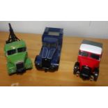 Corgi 3 x 1.50 scale Tractor Cab Units Scammells x 2 and Diamond T P&P group 2 (£20 for the first