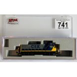 Atlas N Gauge #52206 MP-15DC CSX #1141 Diesel Loco Boxed P&P group 1 (£16 for the first item and £