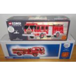 Corgi 2 x 1.50 scale USA Fire Engines Boston and Jackson P&P group 2 (£20 for the first item and £