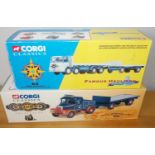 Corgi 2 x 1.50 scale ERF Russell Bathgate John Jameson both with trailers P&P group 2 (£20 for the