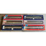 6x Lima OO Gauge Intercity Livery Passenger Coaches Including 2x Pullman Livery & Buffet Car - All
