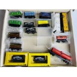 15x Hornby Dublo & Trix TTR Assorted Freight Wagons including 5x Dublo Wagons fitted with Re-Life