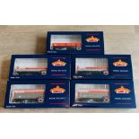 5x Bachmann OO Gauge Railfreight Livery Wagons To Include: 2x 38-041 31T OBA, 2x 38-120 35T VAA