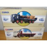 Corgi 2 x 1.50 scale Foden Flatback 8 wheel Lorries Robsons and G & C Moore P&P group 2 (£20 for the