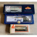 3x Assorted Freight Wagons To Include: Bachmann 33-275 VGA Speedlink, Lima BR Olive Sealion, Lima 45