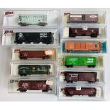 10x Atlas N Gauge Assorted Freight Wagons - All Boxed P&P group 2 (£20 for the first item and £2.