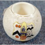 Carlton Ware J Cook & Co ceramic match striker with coat of arms. P&P Group 1 (£14+VAT for the first