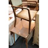 Vintage armchair and dropleaf table. This lot is not available for in-house P&P, please contact