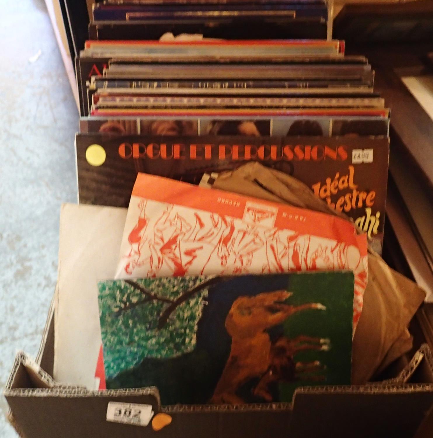 Box of mainly easy listening records. P&P Group 3 (£25+VAT for the first lot and £5+VAT for