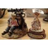 Two Leonardo figurine groups, Faithful Freinds and Lady Cooper Fox. P&P Group 2 (£18+VAT for the