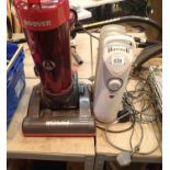 Warmlite small electric heater and Whirlwind electric hoover. This lot is not available for in-house
