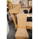 Set of four matching dining chairs. This lot is not available for in-house P&P, please contact the
