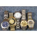 Box of gents wristwatches, mainly working. P&P Group 1 (£14+VAT for the first lot and £1+VAT for
