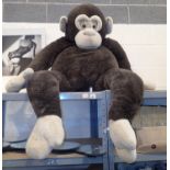 Large plush chimpanzee. This lot is not available for in-house P&P, please contact the office for