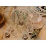 Quantity of good mixed crystal and glassware including decanter and Brandy glasses. This lot is