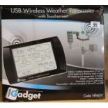 USB wireless weather forecaster, boxed and appears unused. P&P Group 2 (£18+VAT for the first lot
