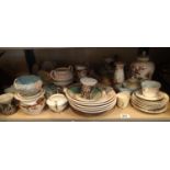 Quantity of mixed ceramics to include Villeroy & Boch, Portmeirion and Old Country Roses. This lot