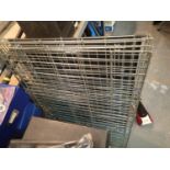 Large steel pet cage with liner tray, 110 x 72 x 72 cm approximately. This lot is not available