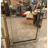 Large bevelled edge mirror, 80 x 120 cm. This lot is not available for in-house P&P, please