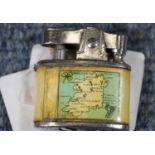 Vintage Ireland souvenir miniature mechanical lighter. No wick or flint but movement works. P&P