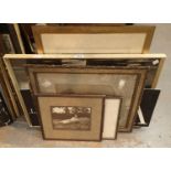 Collection of framed and glazed vintage prints. This lot is not available for in-house P&P, please