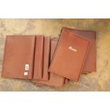 Twelve A4 faux-leather menu holders. P&P Group 1 (£14+VAT for the first lot and £1+VAT for