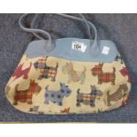 Liz Cox Terrier handbag. P&P Group 1 (£14+VAT for the first lot and £1+VAT for subsequent lots)