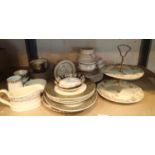 Collection of mixed ceramics including Old Country Roses. This lot is not available for in-house P&