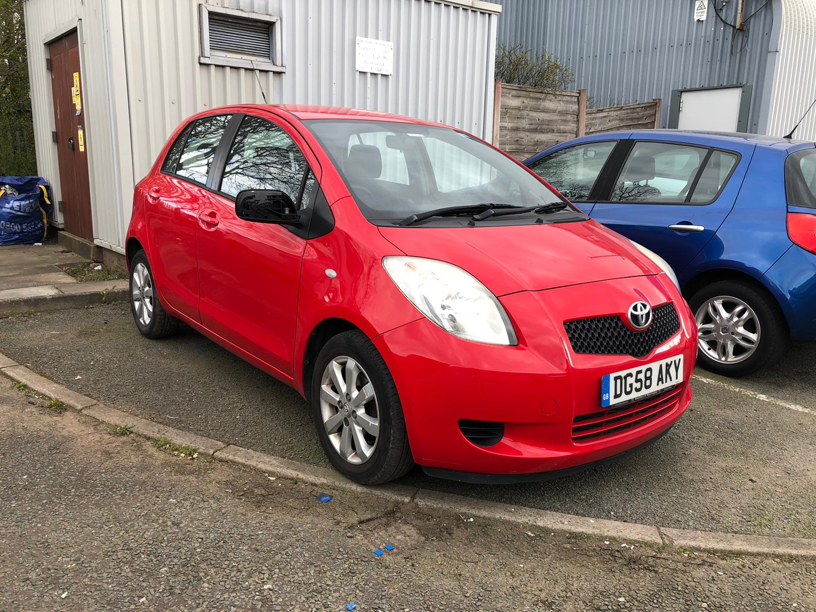 2008 Toyota Yaris 1.3 petrol, 105,000 miles MOT 2/9/20, one key. As there is no viewing for this